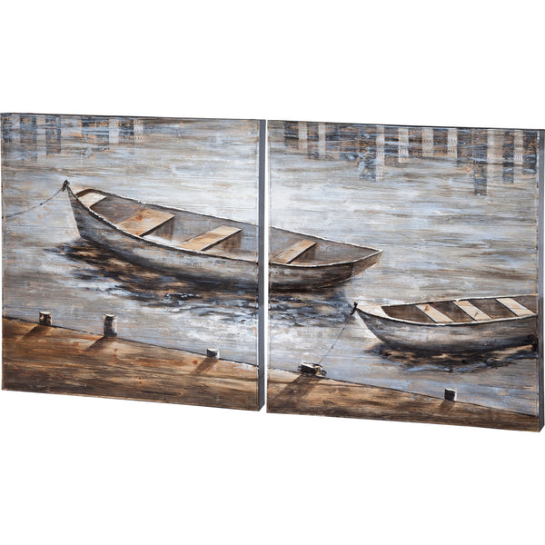 Two-Piece Boat Art