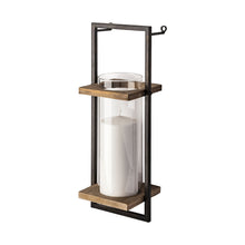 Load image into Gallery viewer, Milton Metal & Wood Wall Mount Candle Holder