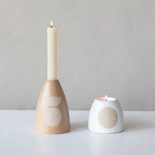 Load image into Gallery viewer, Stoneware Candle Holder - 2 Styles