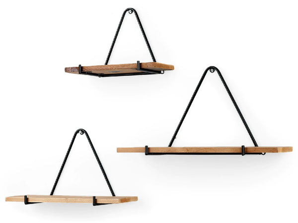 Wood Shelf with Triangle Hanger (3 sizes)