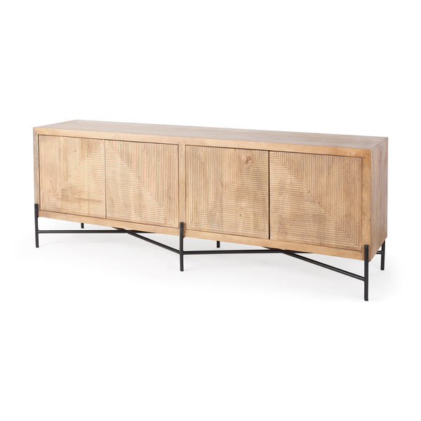 4-door Wood/Metal Cabinet
