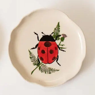 8" Botanical Beetle Plate