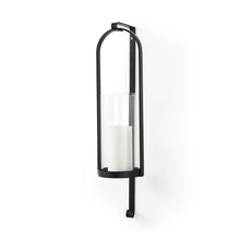 Load image into Gallery viewer, Arched Black Candle Sconce