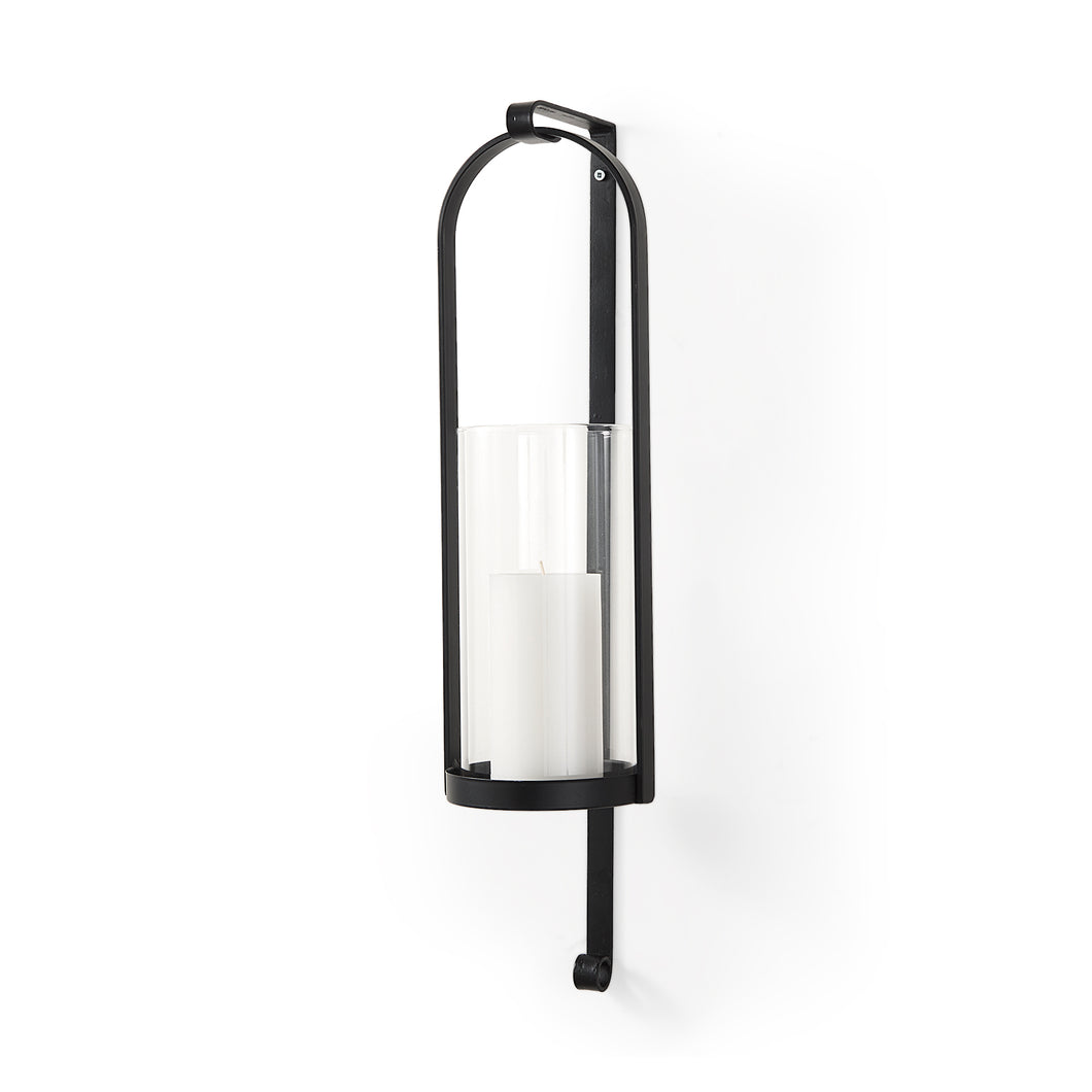 Arched Black Candle Sconce
