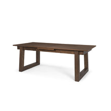 Load image into Gallery viewer, 106" Oak Wood Extendable Dining Table