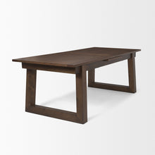Load image into Gallery viewer, 106" Oak Wood Extendable Dining Table