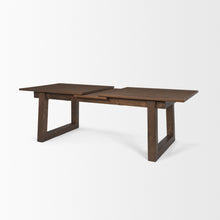 Load image into Gallery viewer, 106" Oak Wood Extendable Dining Table