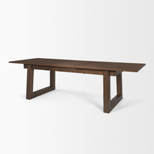 Load image into Gallery viewer, 106" Oak Wood Extendable Dining Table