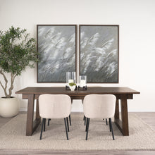 Load image into Gallery viewer, 106" Oak Wood Extendable Dining Table