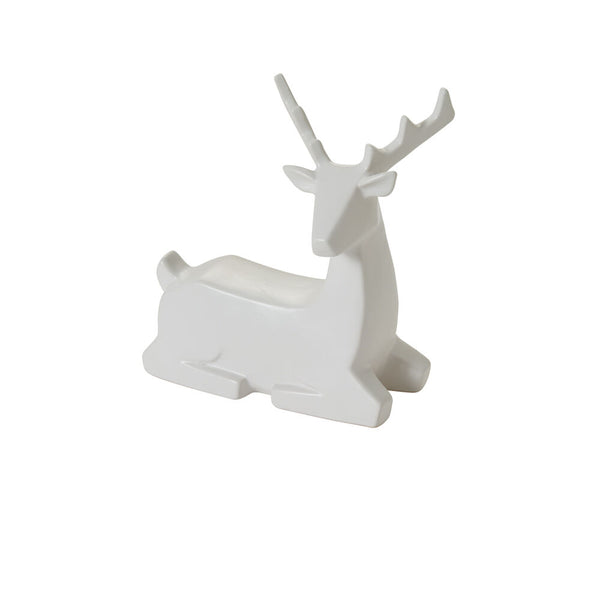 White Ceramic Deer