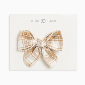 Flannel Bow Hair Clip (2 colors)