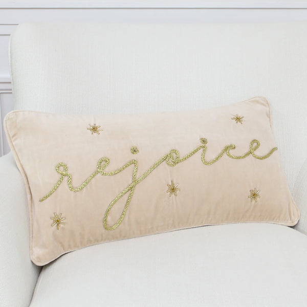 Golden Christmas Pillow