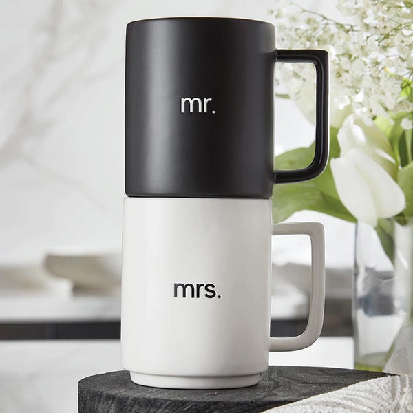 Mr. & Mrs. Stackable Mugs