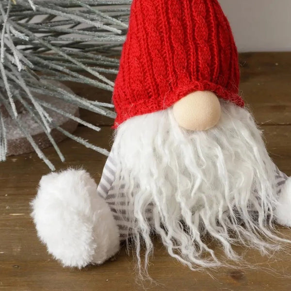 Sitting Gnome w/ Red Hat