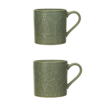 Load image into Gallery viewer, 16oz Green Glazed Mug