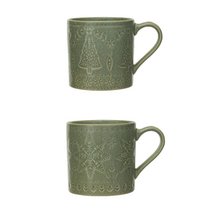 16oz Green Glazed Mug