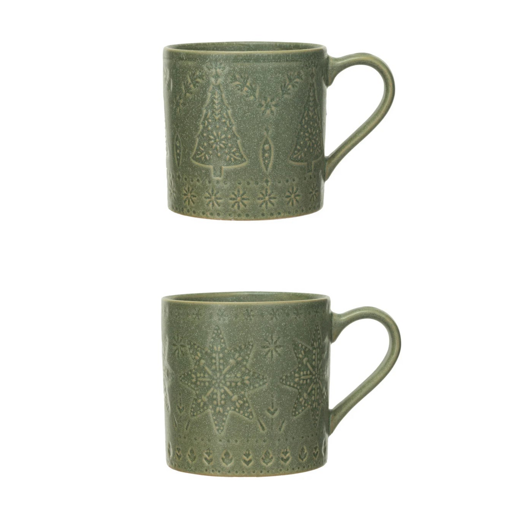 16oz Green Glazed Mug