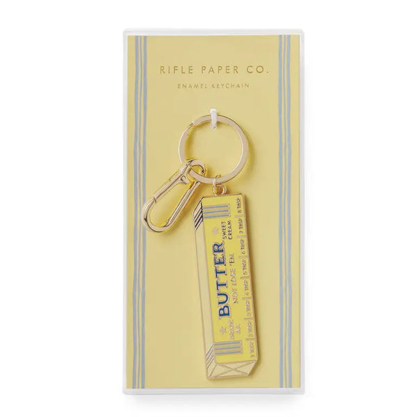 Butter Not Lose 'em Enamel Keychain