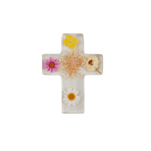 Load image into Gallery viewer, Dried Flower/Fern Resin Cross
