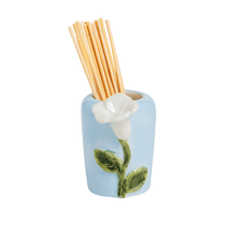 Load image into Gallery viewer, Stoneware Flower Toothpick Set