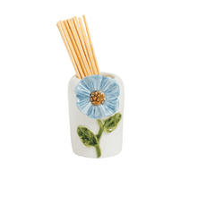 Load image into Gallery viewer, Stoneware Flower Toothpick Set