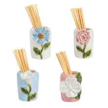 Load image into Gallery viewer, Stoneware Flower Toothpick Set