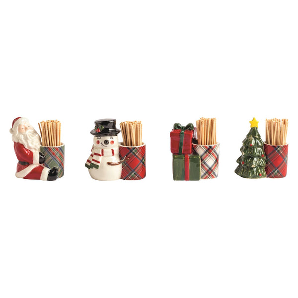 Tartan Toothpick Caddy