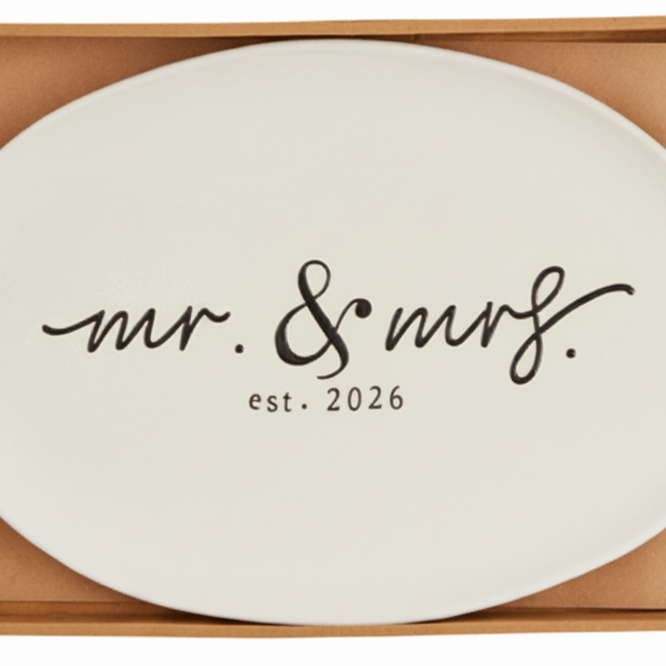 Mr & Mrs Est 2026 Platter