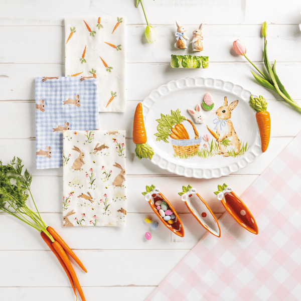 Embroidered Easter Hand Towels