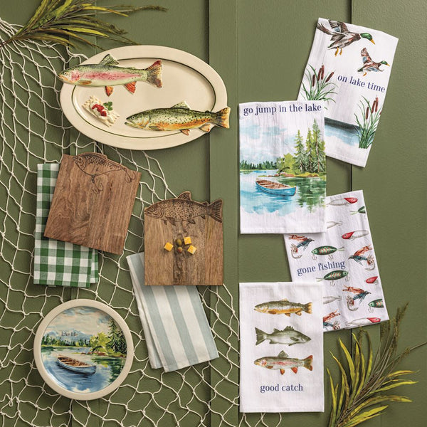 Rainbow & Brook Trout Serving Dish
