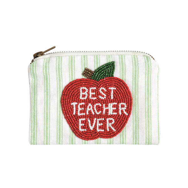 School Beaded Pouch