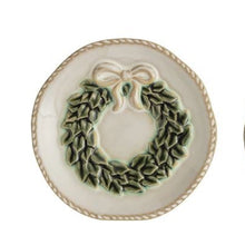Load image into Gallery viewer, White Christmas Tidbit Plates