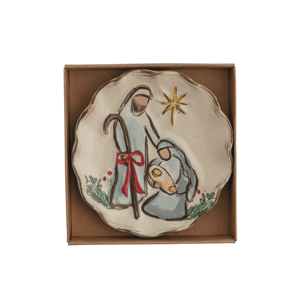 Nativity Tidbit Plate