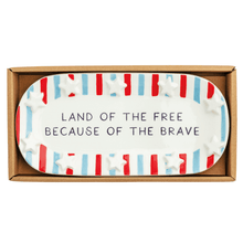 Load image into Gallery viewer, Patriotic Serving Platter w/ Quote