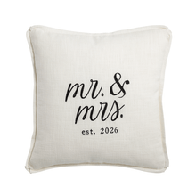 Load image into Gallery viewer, Mr. &amp; Mrs. 2026 Pillows