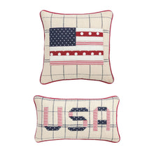 Load image into Gallery viewer, America Quilted Pillow