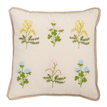 Load image into Gallery viewer, Embroidered Floral Pillow