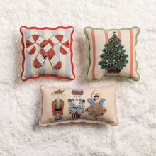 Load image into Gallery viewer, Christmas Scalloped Mini Pillow