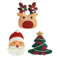 Load image into Gallery viewer, Christmas Beaded Pillow