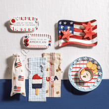 Load image into Gallery viewer, Star Rimmed Chip and Dip Plate w/ Bowl