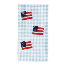 Load image into Gallery viewer, Patriotic Beaded Hand Towel