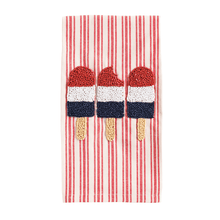 Load image into Gallery viewer, Patriotic Beaded Hand Towel