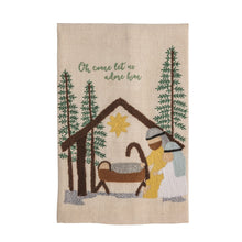 Load image into Gallery viewer, Nativity Embroidered Towel