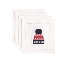 Load image into Gallery viewer, Embroidered Ski Fabric Cocktail Napkin