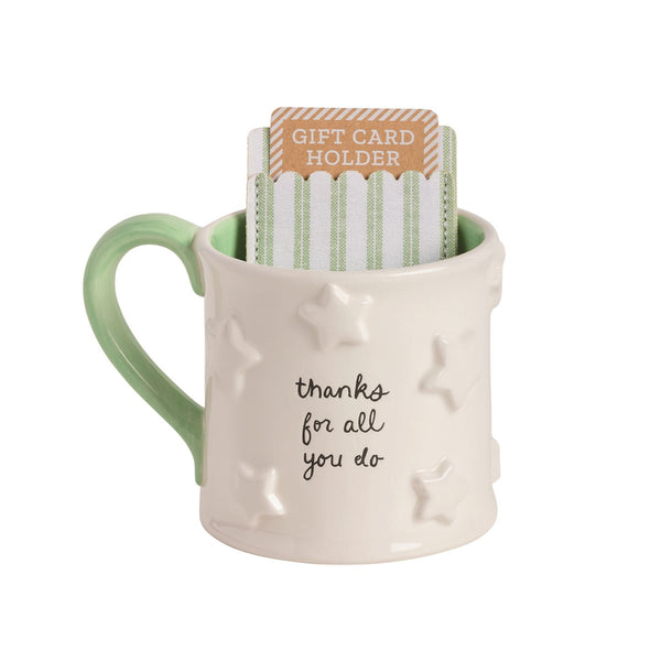 Thank You Mug & Gift Card Sleeve Set