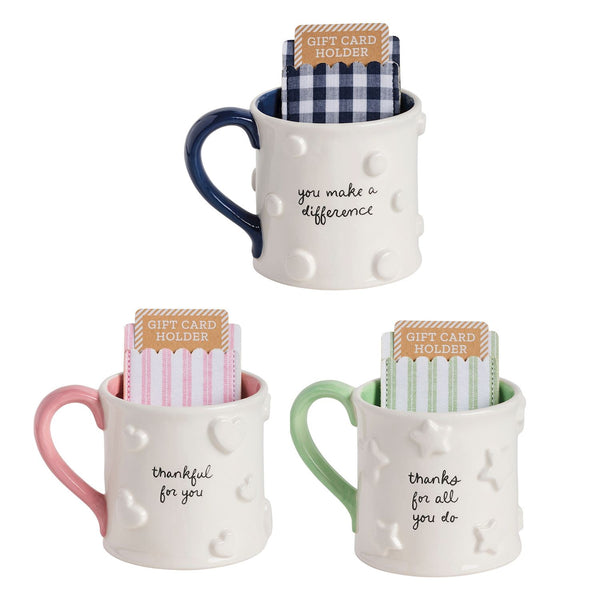 Thank You Mug & Gift Card Sleeve Set
