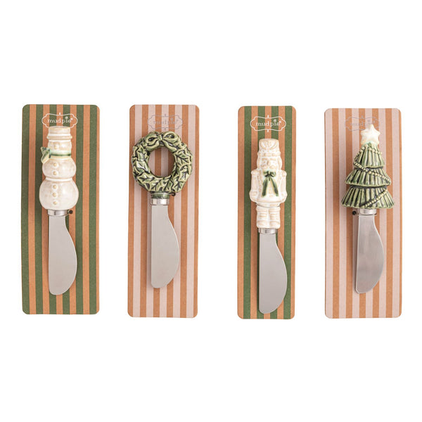 White Christmas Figural Spreader