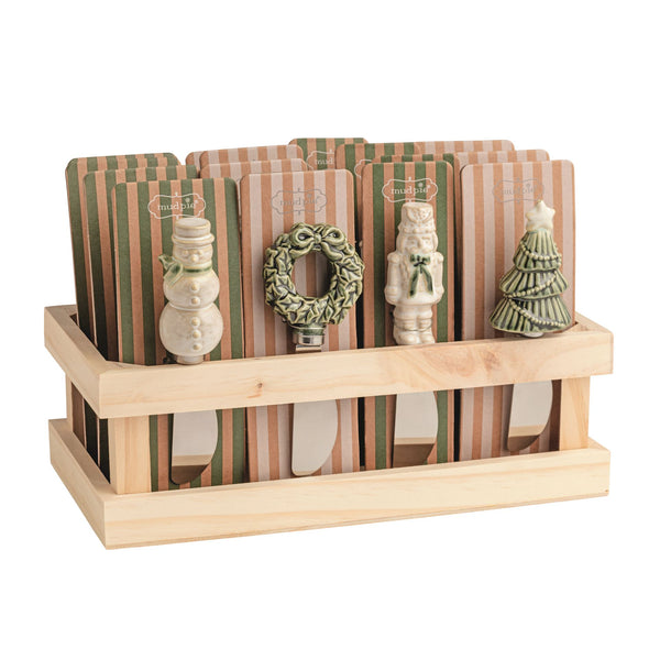 White Christmas Figural Spreader