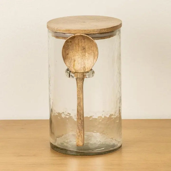 Spoonhold Glass Storage Canister