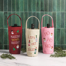 Load image into Gallery viewer, Holiday Wine Bag